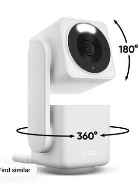 Wyze 4K Ultra HD Security Camera - Black and White